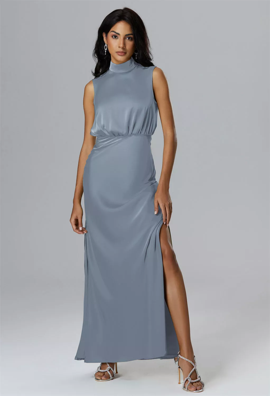 AW Maryjo Dusty Blue  Wedding Guest Dresses